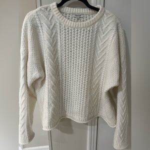 Madewell Cable-knit Wool Pullover Sweater